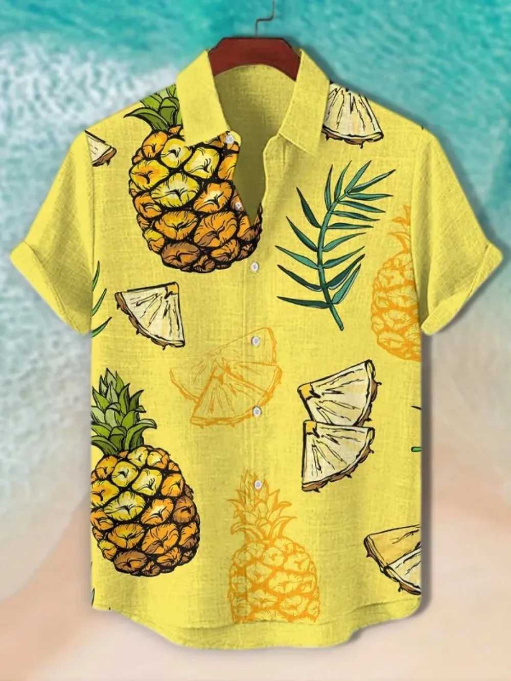 Mens Beautiful Graphics Shirts Fashion Short Sleeve Button Down Lapel Shirts For Summer Oversized Tops Casual Hawaiian Shirts M260305