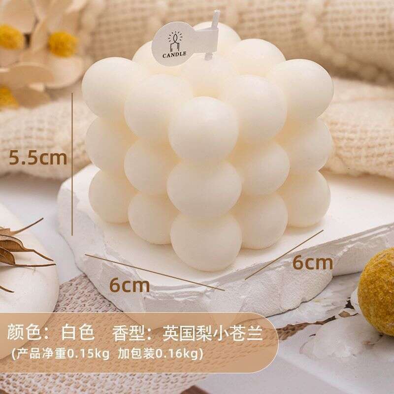 Magic Cube Aromatherapy Candle Ins Creative Home Decoration Set Photography Props Birthday New Gift W260305