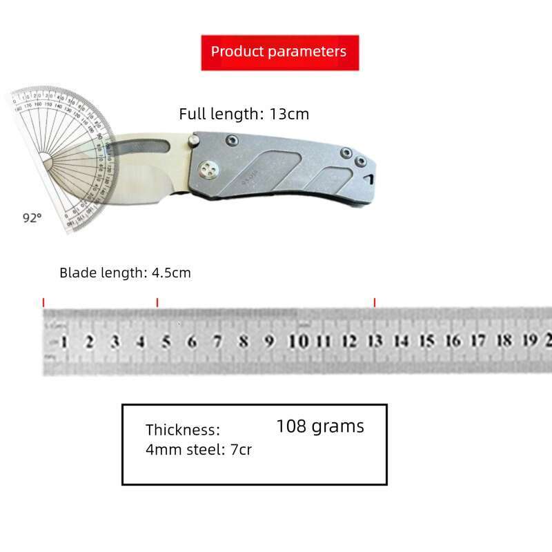 Outdoor Camping Mini Pocket Small Heavy-Duty All-Steel Handle Folding Knife Sharp Portable Multi-Purpose Fruit Knife Outdoor Equipment - view 5