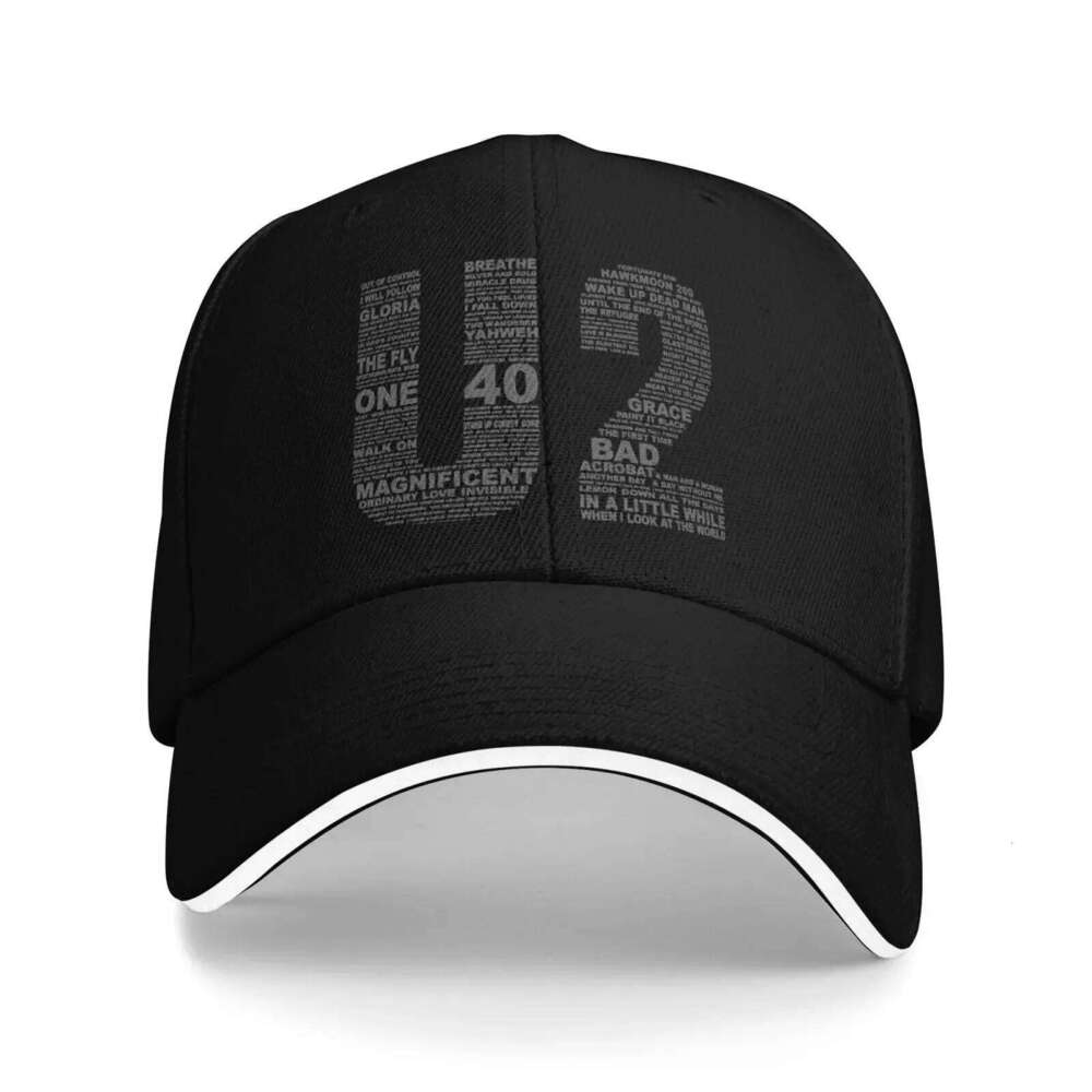 2 Vintage Rock Band Graphic Baseball Luxury Brand Fashionable Man Cap Birthday Caps Male Women's Y260304