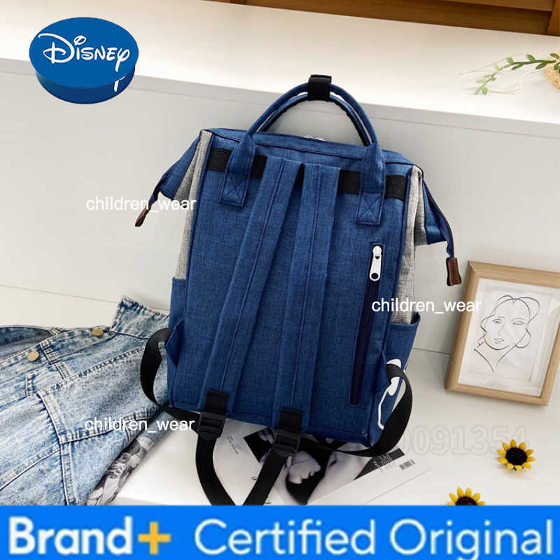 Disney Mickey New Diaper Bag Backpack Cartoon Baby Bag Fashion Trend Baby Diaper Bag Backpack Large Capacity Multifunctional H260305