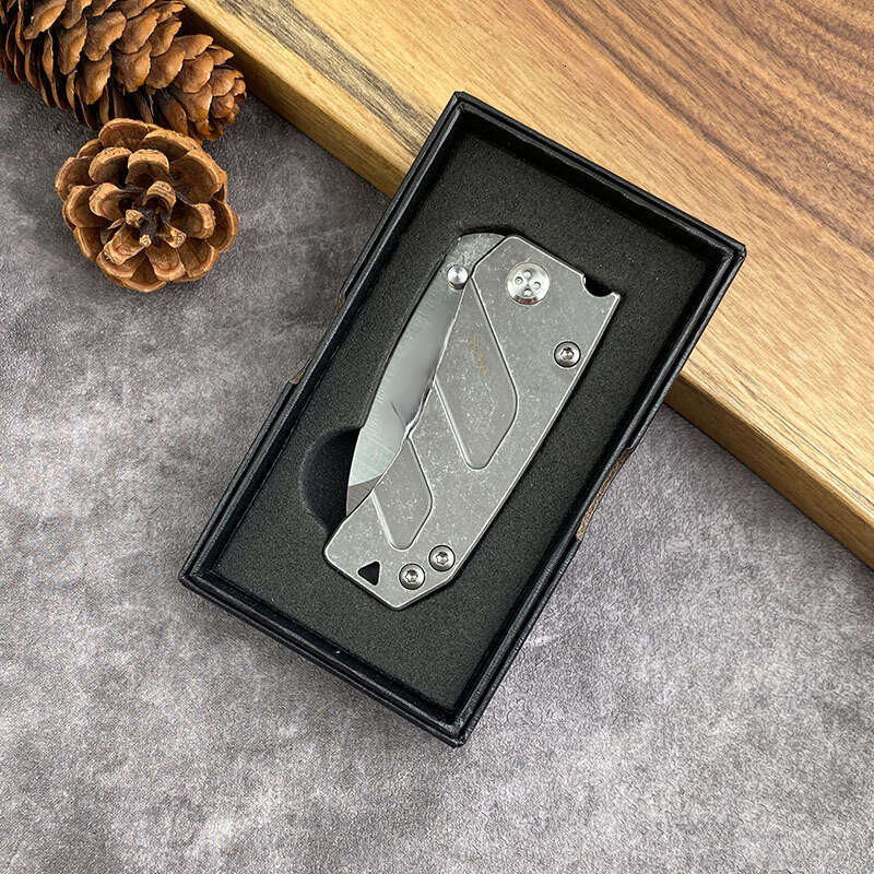 Outdoor Camping Mini Pocket Small Heavy-Duty All-Steel Handle Folding Knife Sharp Portable Multi-Purpose Fruit Knife Outdoor Equipment - view 4