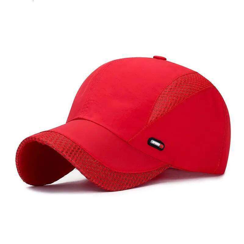 Summer Outdoor Sports Quick-Drying Mesh Baseball Yuda Men Cap Simple Solid Color Hat Y260304