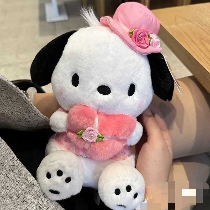 Sanrio Kulomi official plush toy of the character Melody Paccha dog doll - a cute birthday gift doll that is adorable. H260305
