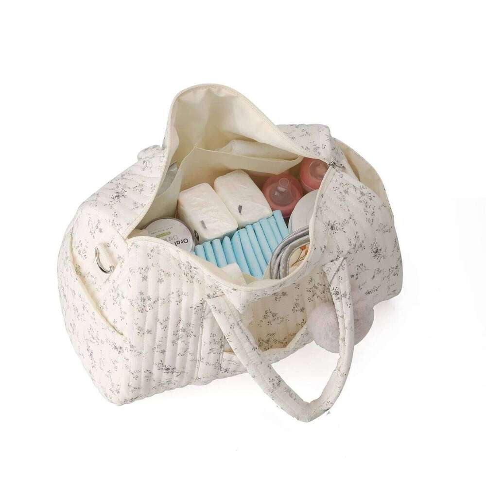 Floral Mommy Large Capacity Diaper Bag Maternity Pack Travel Handbag Storage Women Shoulder Bags Baby Items Organizer Z260304