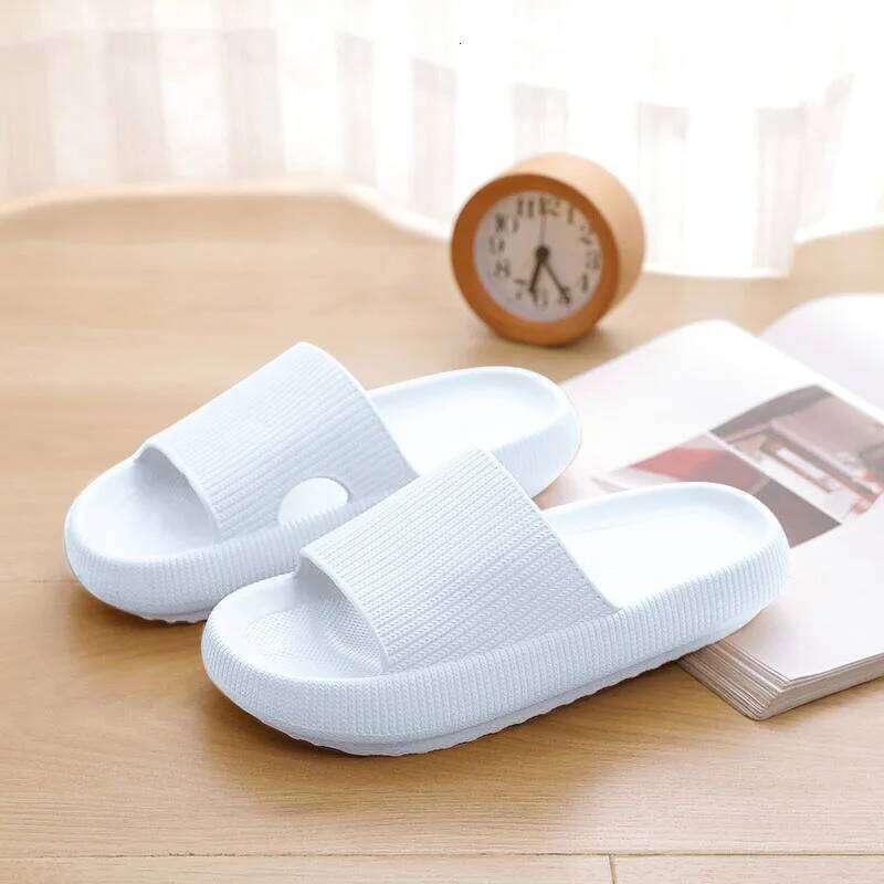 Kidmi Summer Thick Sole Household Softsole Slippers Antiskid Breathable Shoes Flat Sandals For Women