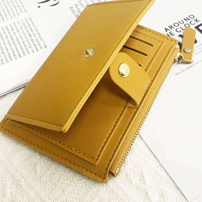 2025 New Women's Short Wallet with Zipper Snap Closure Slots Coin Pocket Multi Functional Student - Friendly Card C260304