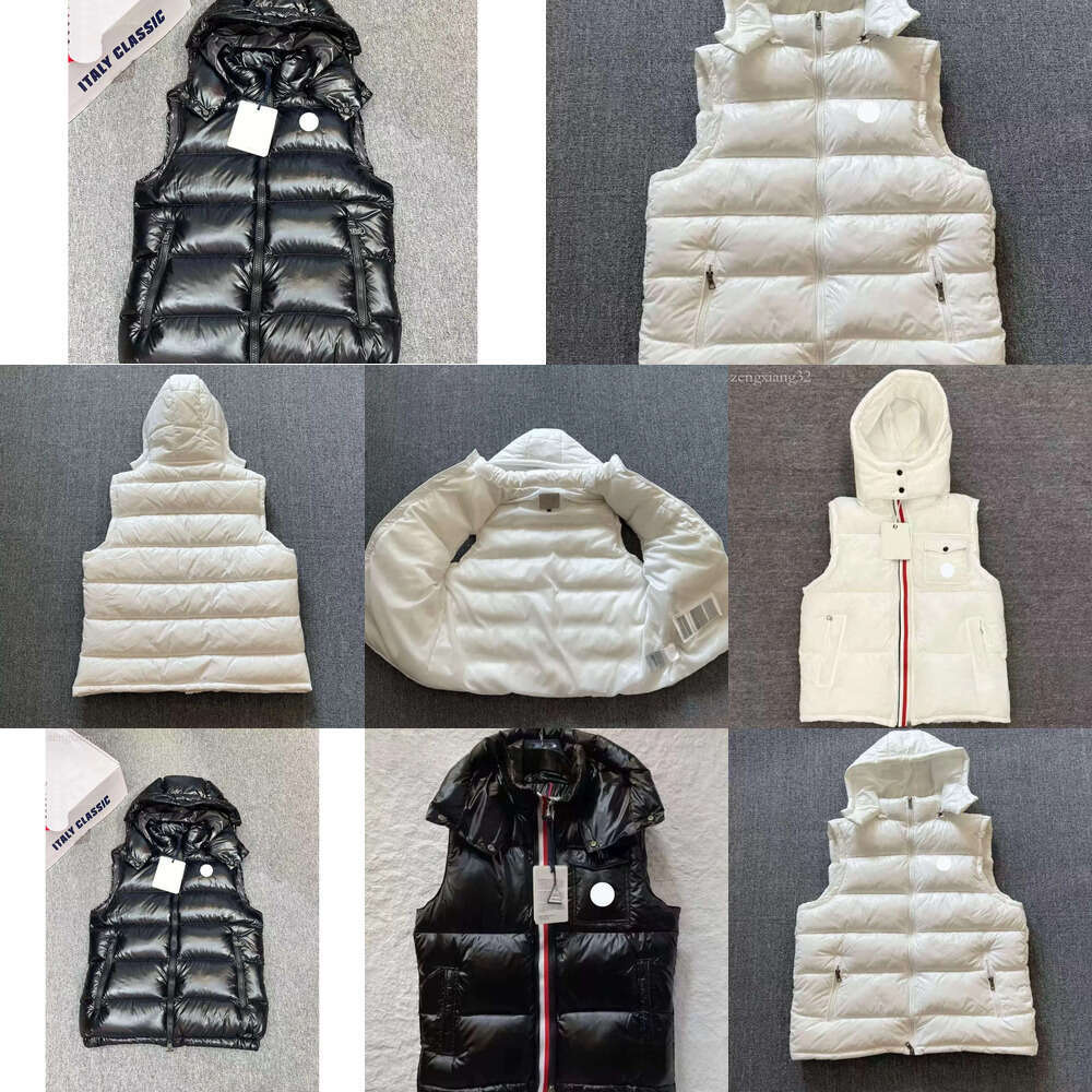 Men's Designer Gilet Luxury Down Woman Womens Feather Filled Material Graphite Couple Vest Label M-2Xl Bc5