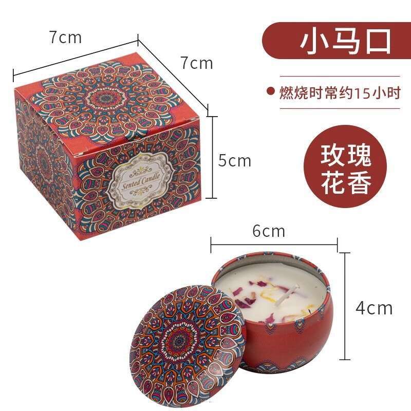 Cross-Border Source Dried Flower Aromatherapy Candle Smokeless Eco-Friendly Soy Wax Long-Lasting Fragrance Romantic Gift Wholesale W260304 W260305