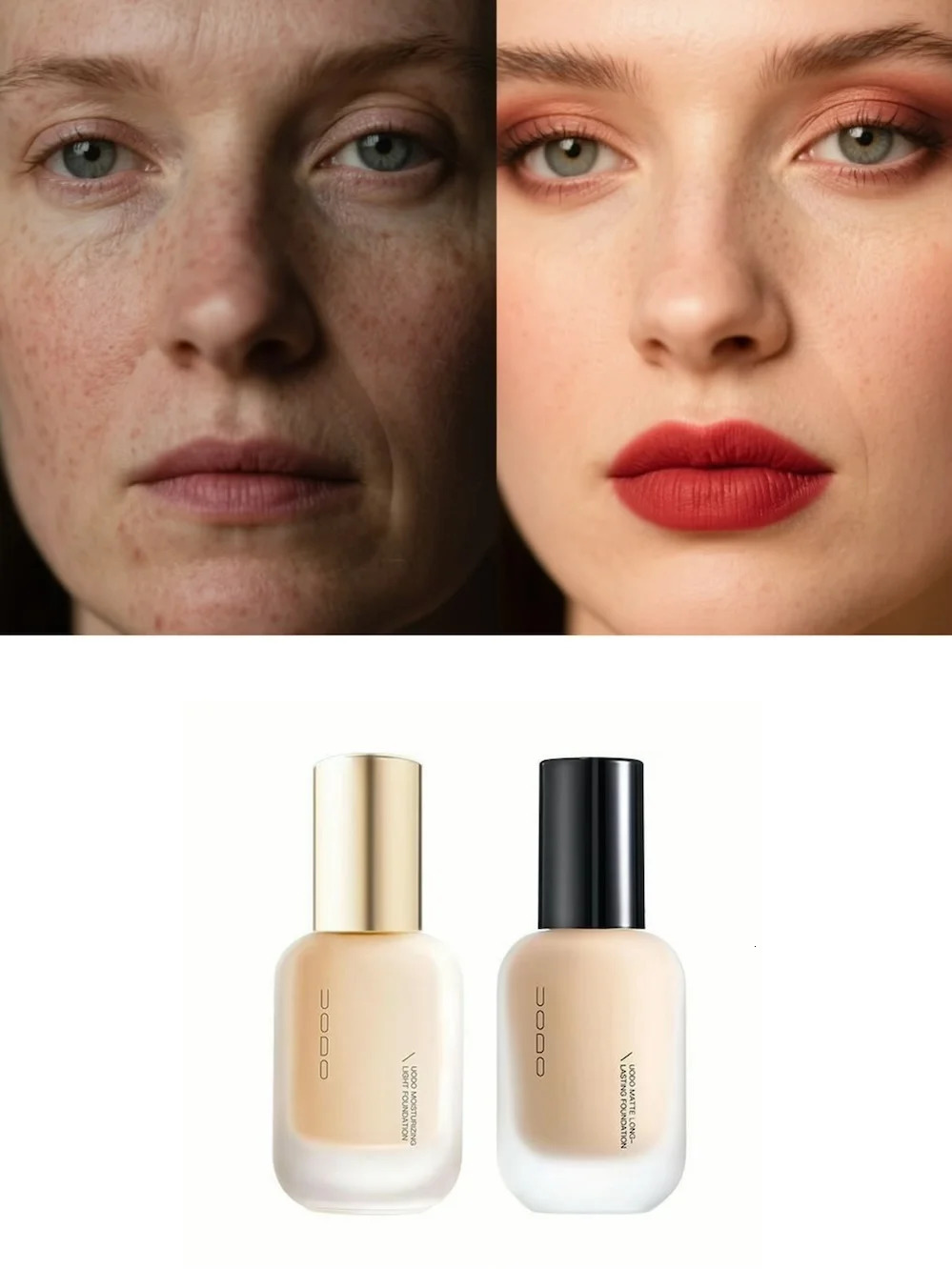 UODO Liquid Foundation Concealer Long-lasting BB Cream Waterproof Longlasting Brightening Dry To Oily Skin Care 30ml 260305