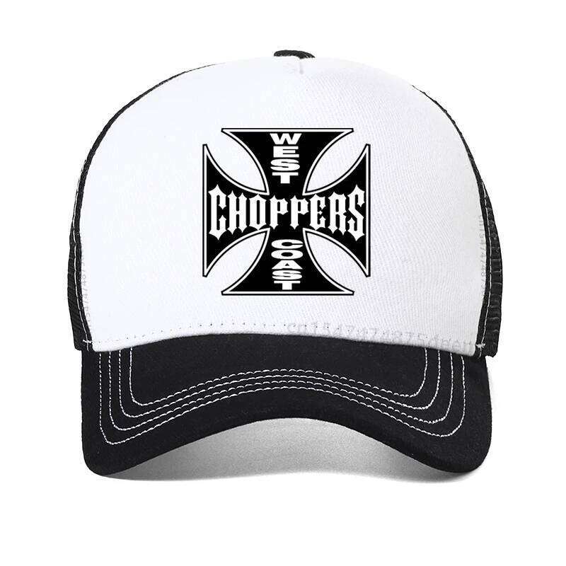 West Coast Choppers men unisex Adjustable hat Cool mesh trucker hats west coast chopper Badge baseball cap Bone Garros Y260304