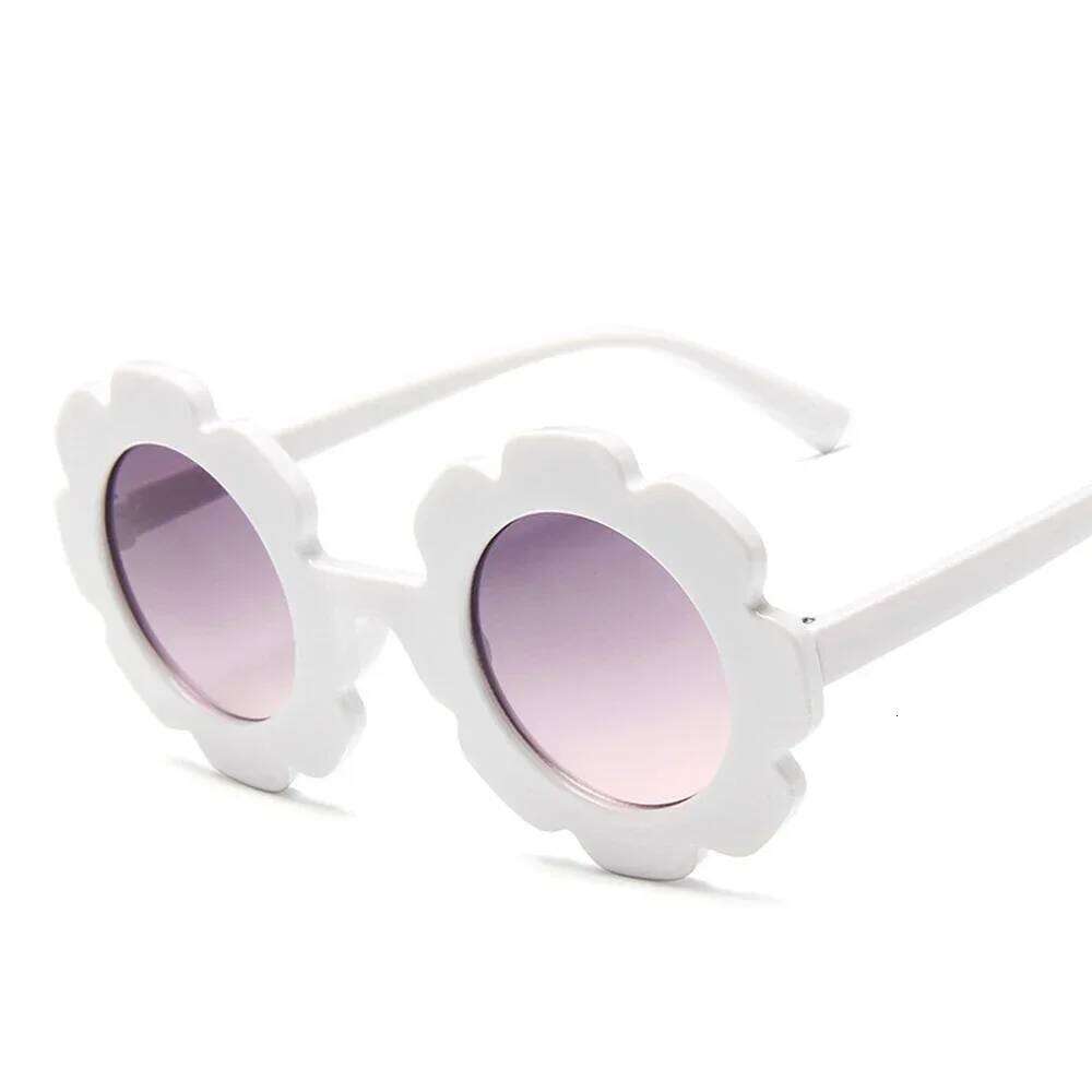 Cute Round Sunglasses for Kids - New Sunflower Design with UV400 Protection Z260305