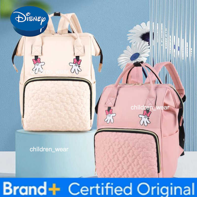 Disney Mickey New Diaper Bag Backpack Luxury Brand Diaper Bag Backpack High Capacity High Quality Cartoon Fashion Baby Bag H260305
