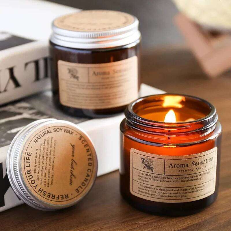 Scented Candles Smokeless Soy Essential Oil Aromatic Luxury Candle Wedding Gifts Party Home Decoration W260304 W260305