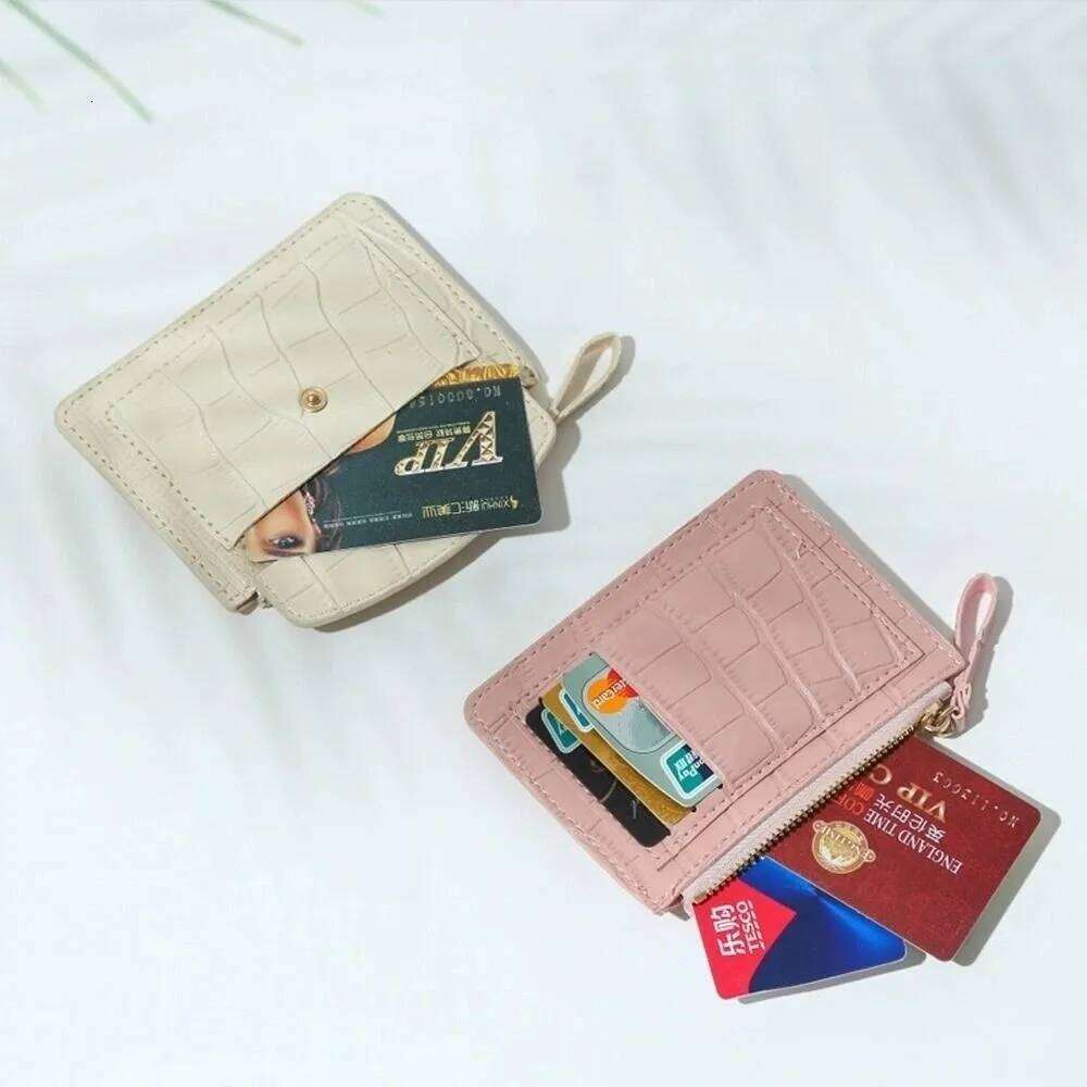 Money Bag Crocodile Pattern For Girls ID Zipper PU Leather Korean Card Holder Wallets Women Coin Purse C260304