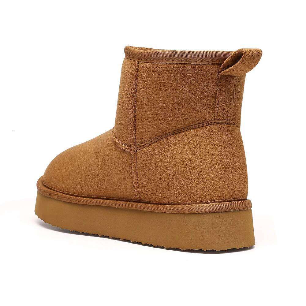 Kidmi Fashion Brand Snow Winter Warm Platform Outdoor Fuzzy Antiskid Home Women Waterproof Boots