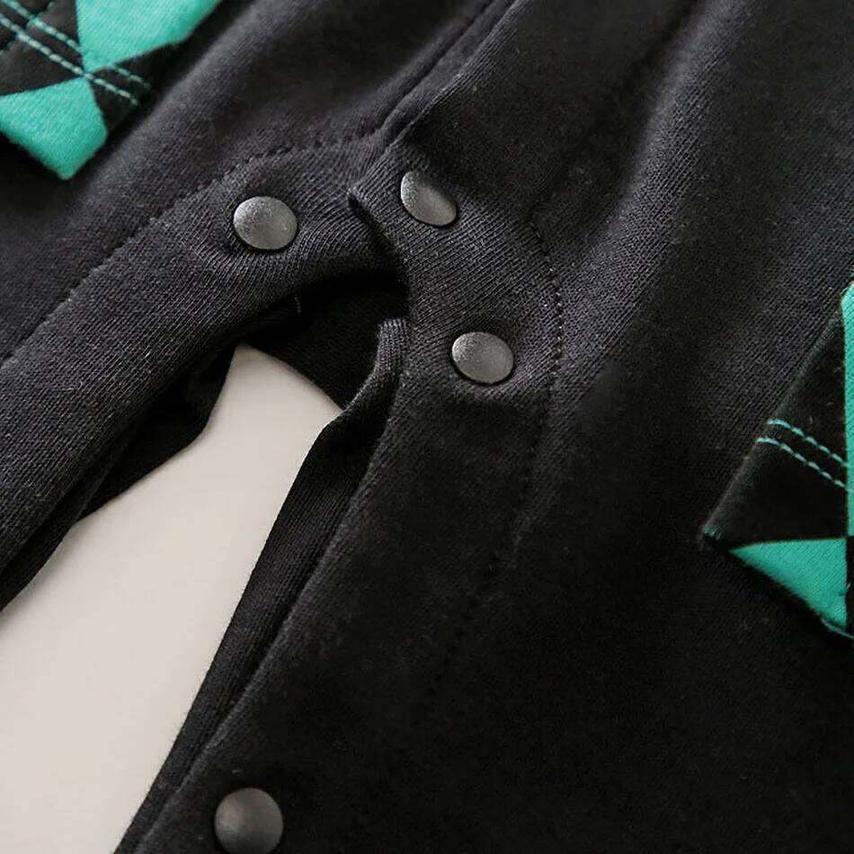 0-18 Months Anime Baby Rompers Newborn Cosplay Costume Infant Akatsuki Nezuko Tanjirou Cotton Clothes Boys Girls Kids Outfit Z260304