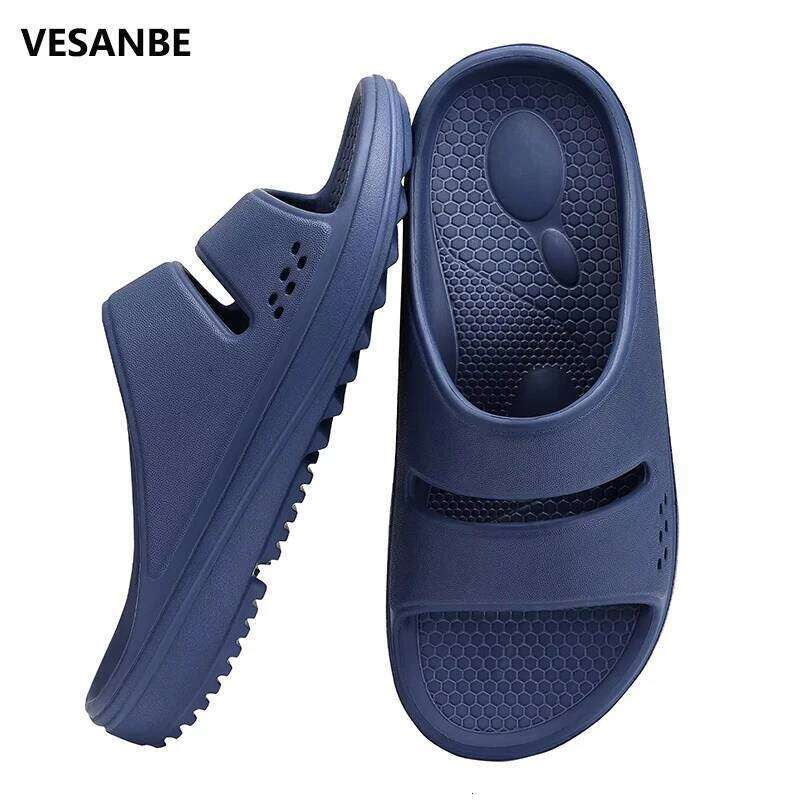 VESANBE Recovery Women Arch Support Slides Summer Beach Light Orthotic Men Outdoor Breathable Sandals