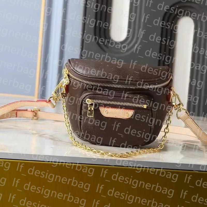 2026 Fanny Packs Designer for Women Waist Bag Genuine Leather Man Mini Bum Bag Shoulder Cross Body Bag Bumbag Chest Bag Handbags