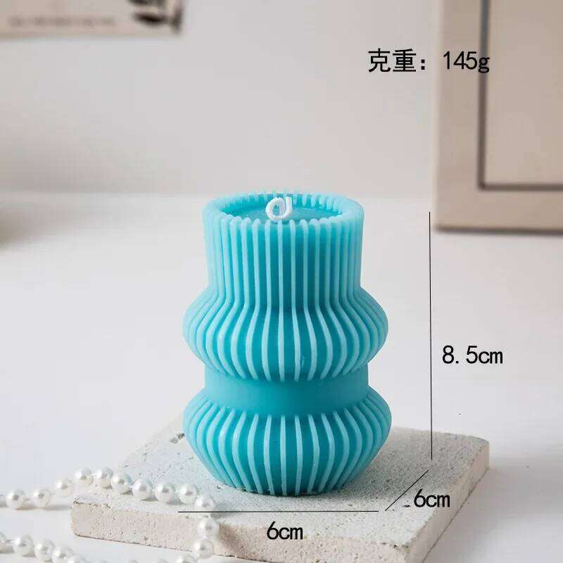 Fluted Scented Aesthetic Decorative Home Personalized Smokeless Candles Gift Set for Guests W260304 W260305