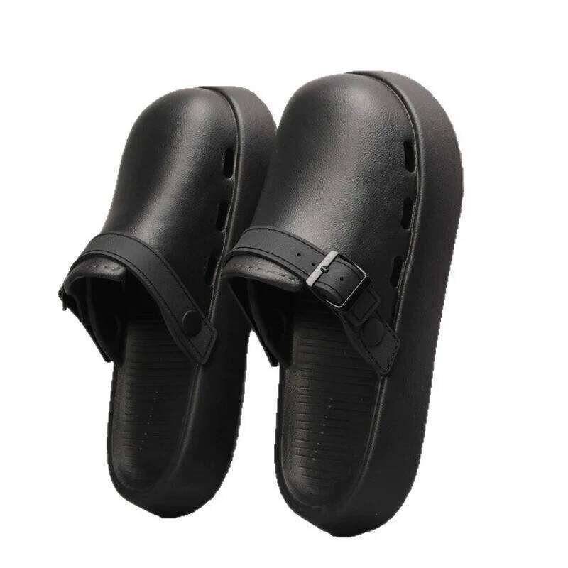 Kidmi Men And Women Sandals Summer Fashion EVA Slide Indoor Breathable Non-slip Light Closed-toe Outdoor Beach Slippers
