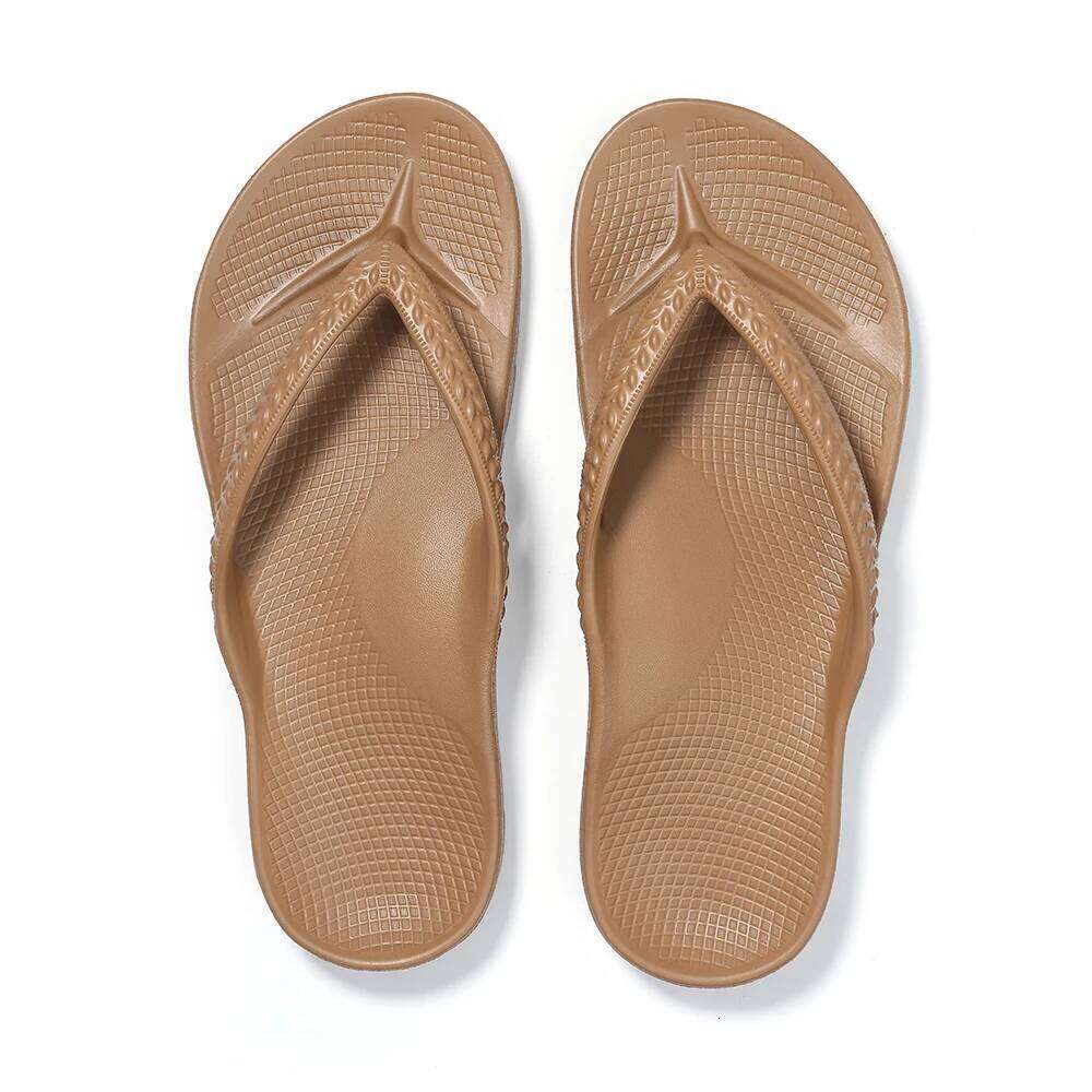 Kidmi New Men Flip Flops Orthotic Plantar Fasciitis Relief Vacation Light Shock-Absorbing Thong Sandals for Walking