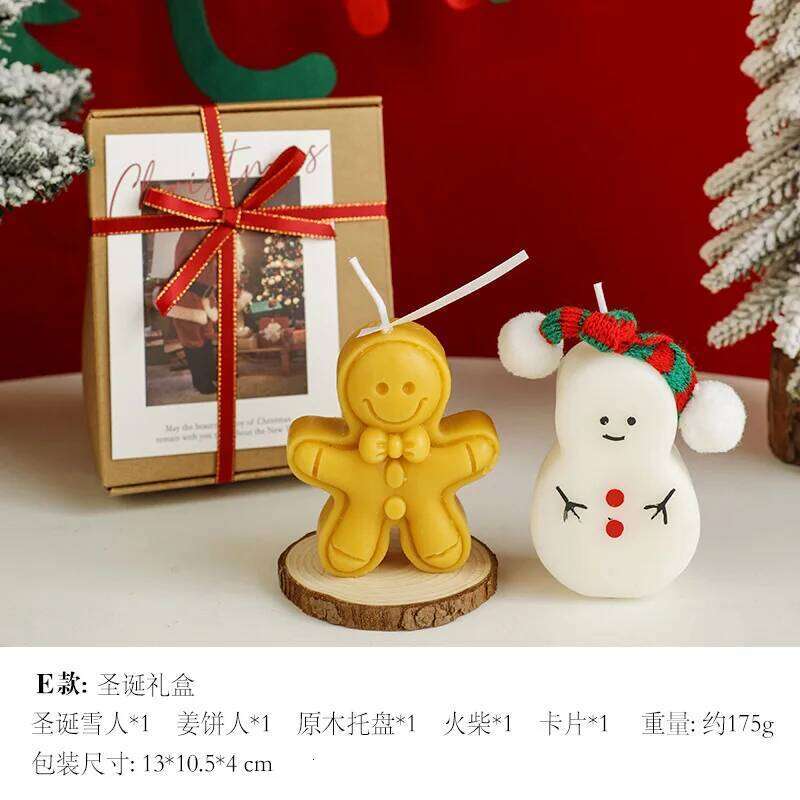 Tree Scented Decorative Set Holiday Candle Festive For Christmas Decor Home Decoration Gift Giving W260304 W260305