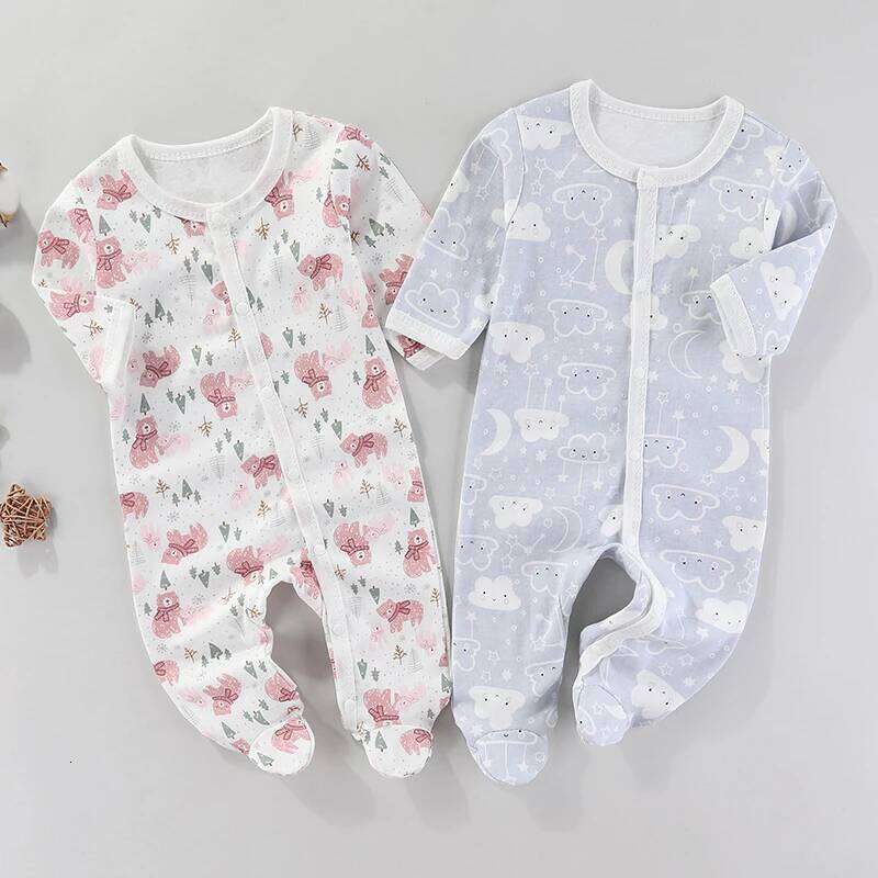 Newborn New Autumn Winter Baby Bodysuit Summer Girl Romper Soft Boys Jumpsuit Children's Clothes 0 to 9 Months Z260304