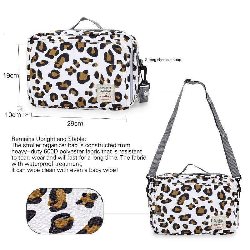 BagStroller Organizer Mummy Large Capacity Travel Hanging Bottle Holder Pram Diaper Bags Baby Stroller Bag Z260304