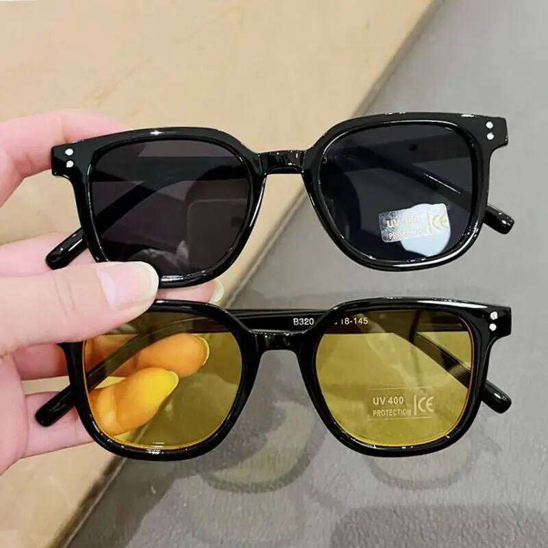 Fashionable Summer Children's Sun Shading Sunglasses Trendy Cute Girl's Protective Glasses Baby UV Protection Eyewear UV400 Z260305