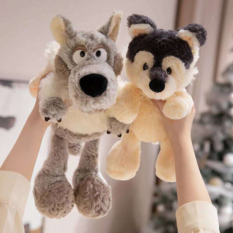Cute Plush Toy Wolf in Sheep's Clothing Hat-Wearing Penguin Adorable Gorilla Husky Stuffed Animals for Kids Teens Animal Lovers H260304