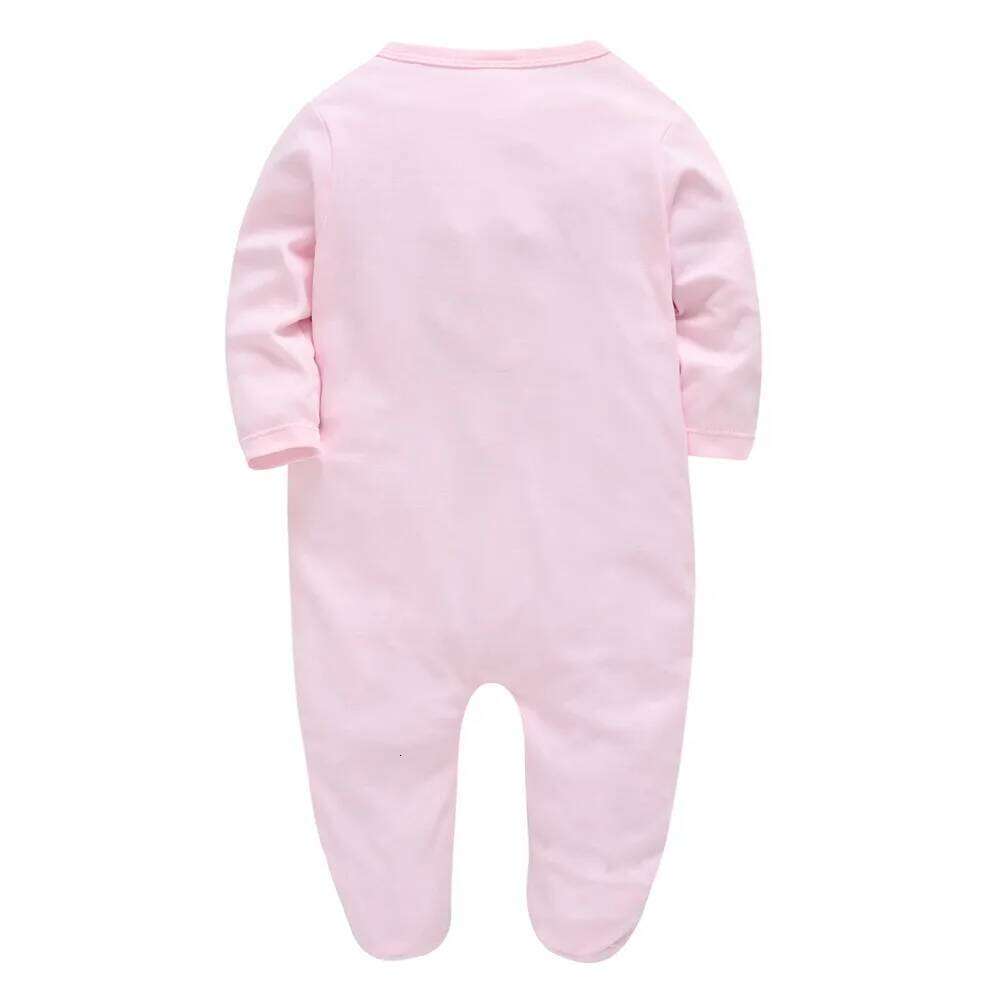 Kavkas Long Sleeve Baby Girls Rompers Cute Rabbit Design Cotton Autumn Clothes 0-12 Months Infant Jumpsuit Z260304