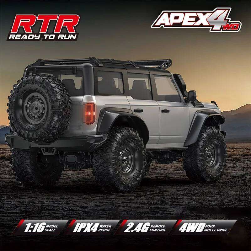 1:16 4WD Rc Car Full Scale 2.4G Off-Road Remote Control With LED Monster Trucks Race Cars Model Toys For Kids Adult Gifts Z260304