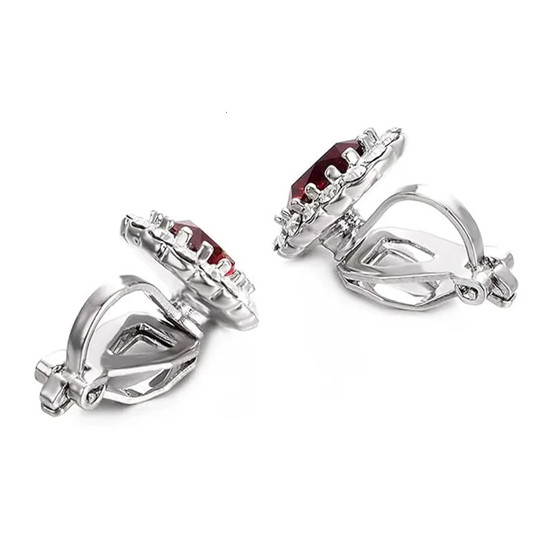 A Pair of Elegant and Sexy Copper Clip-on Earrings Rose Gold Fashion Jewelry for Women Non-pierced Earrings 260303