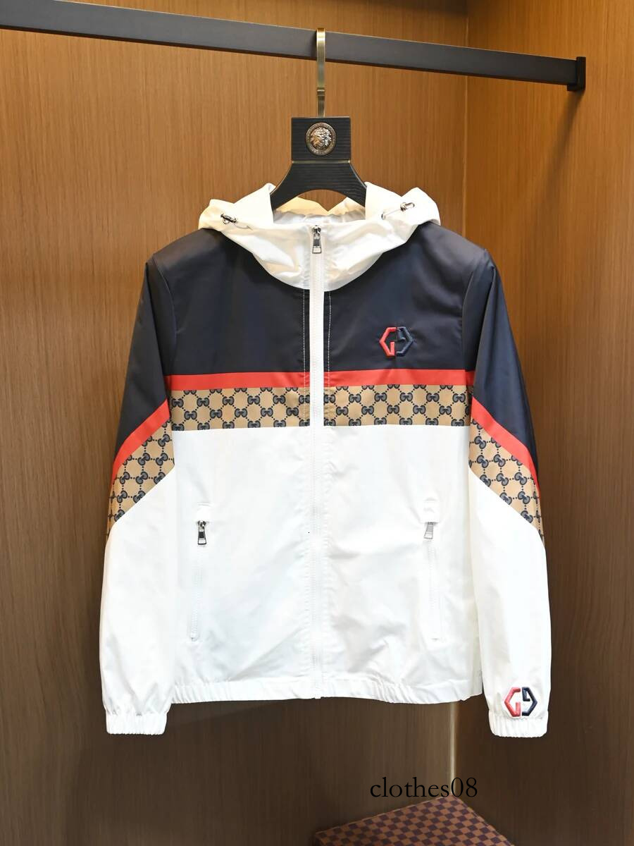 New Men's Clothing Europe Station Fashion Brand Youth Light Luxury High Quality Hooded Jacket for Men