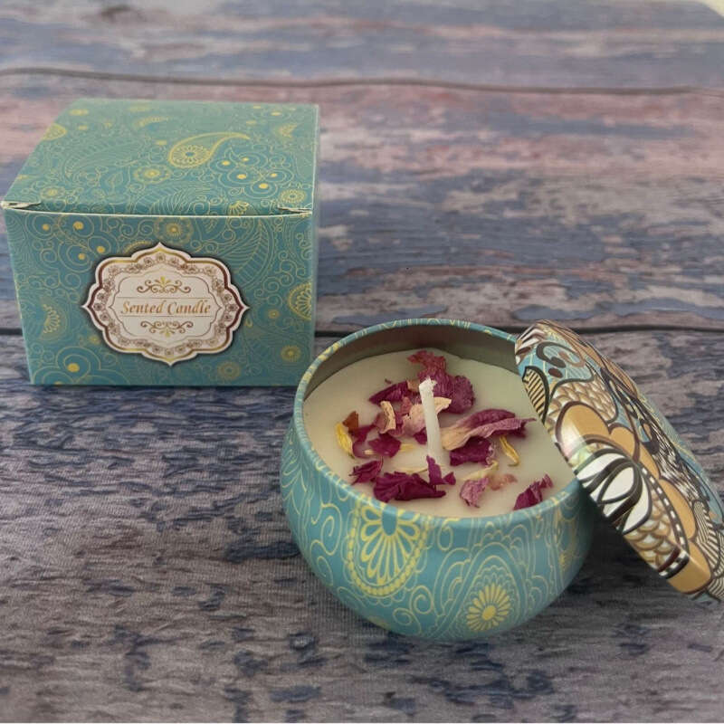 Cross-Border Soy Wax Dried ?Wedding Souvenirs Birthday Gifts Flower Fragrance Aromatherapy Candle W260304 W260305