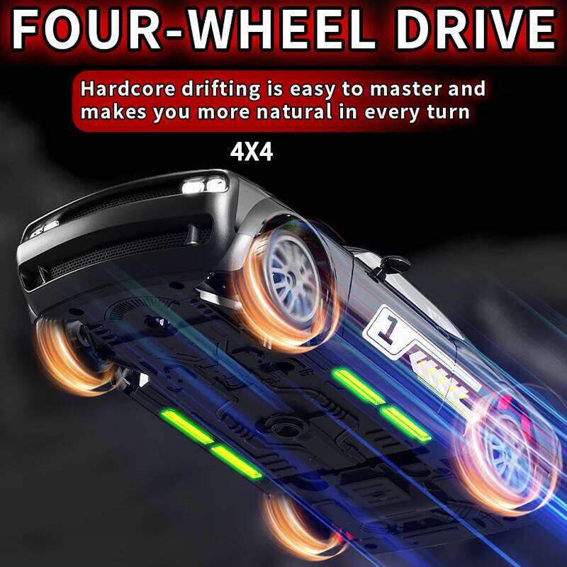 KF27 1/20 High Speed RC 2.4G 4WD Remote Control Drift Vehicle Racing Car with LED Lights for Boys Competition Toy Gift Z260304