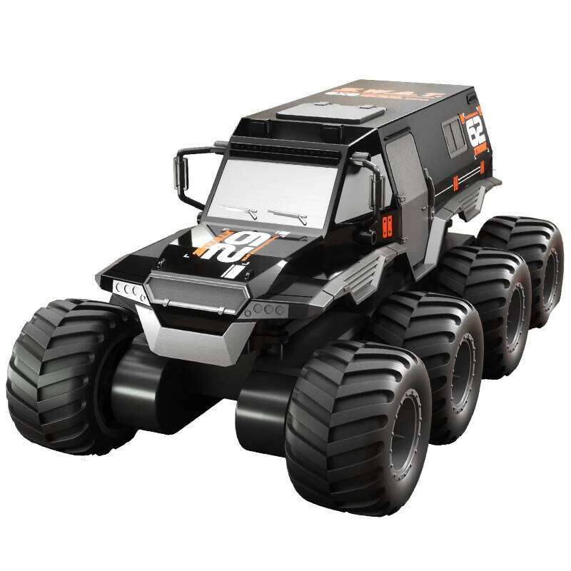 JJRC Q137 8x8 2.4G Remote Control Car 8wd Off-road Amphibious Stunt Vehicle 8-Wheel Speed Racing Truck Waterproof Crawler Toys Z260304