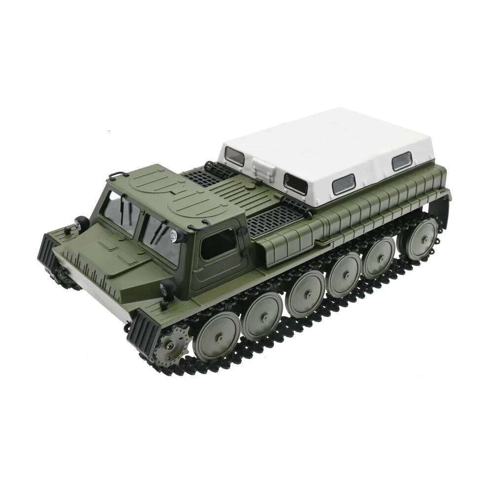 1/16 WPL E-1 Tracked Troop Carrier Military Simulation 2.4G Remote Control Car GAZ-71 Child Vehicle Birthday Gift Z260304