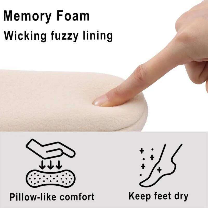 Kidmi Women New Winter Indoor Flat Slides Teddy Velvet Soft Rubber Sole Lace Warm Slippers Outdoor Wear-resistant Shoes