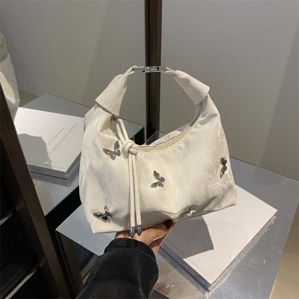 Women's Butterfly Embellished Shoulder Bag Aesthetic Crossbody Purse, Trendy Summer Office Handbag for Work, Cute Going Out Gift for Her