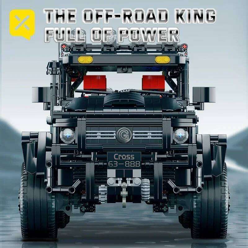 Toylinx Technical Enthusiasts Adults Blocks Creativity Off-Road SUV Black Kits 1:8 Scale Pickup Truck Car Building Cool Gift Z260305