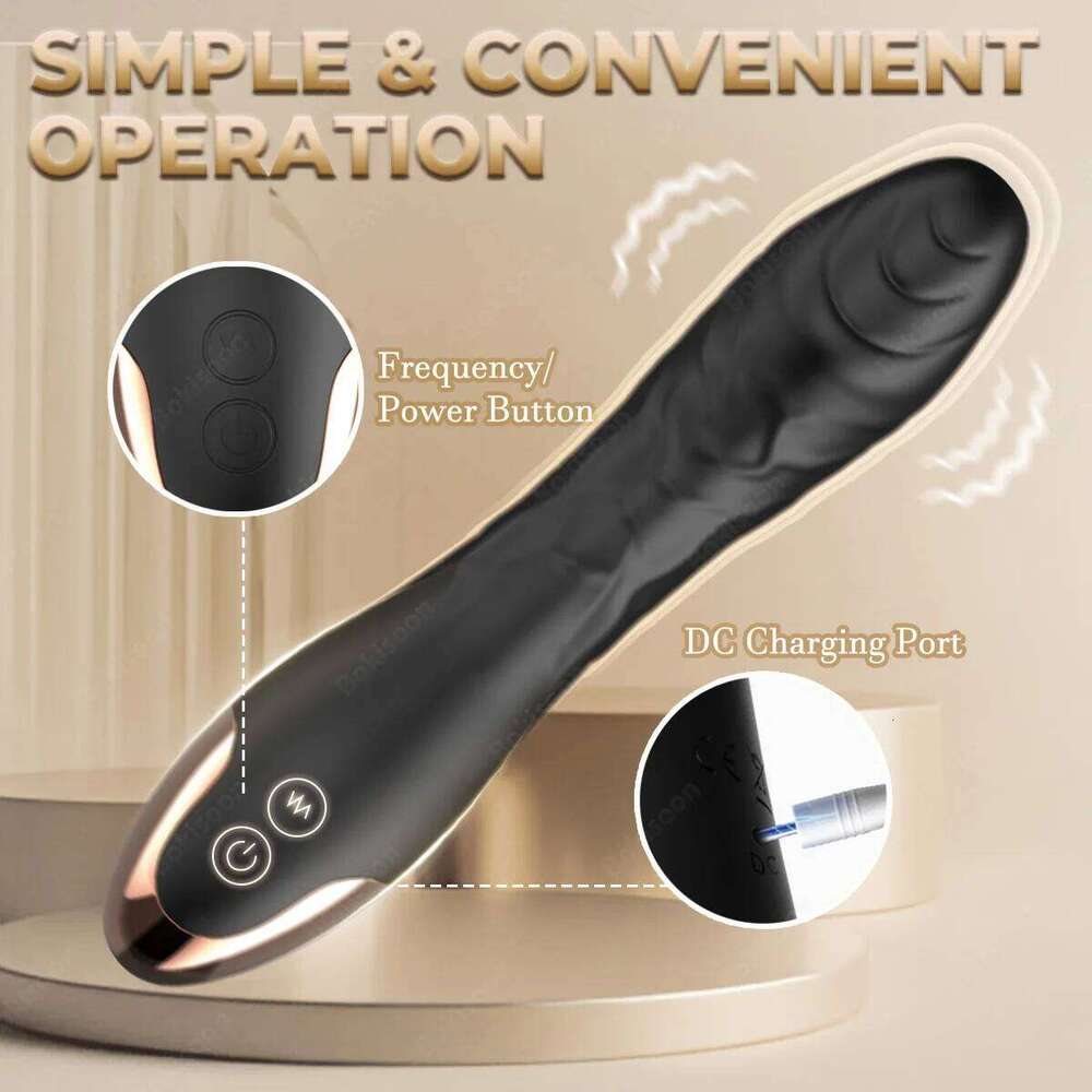 G Spot Toys Clitoris Vibrator Anal Stimulator Dildo with 10 Powerful Vibrating Modes Soft Silicone Adult Sex Toy W260305