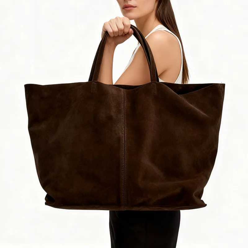 New Autumn Winter Tote Bag Womens Fashion Handbag Designer Cowhide Frosted Large Capacity Shoulder Bag H260306