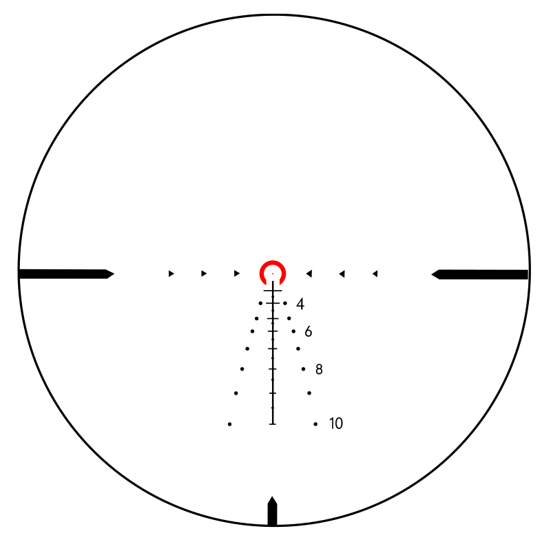 EvolutionGear Maded: TANGO6T 1-6X24 Scope FFP DWLR-55 Illuminated Reticle