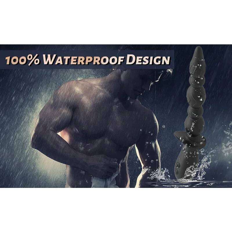 Vibrating Beads Butt Plugs Anal Vibrator Men Long Orgasm Women Vagina Massage Clitoris Stimulator Sex Toys for Couple W260305