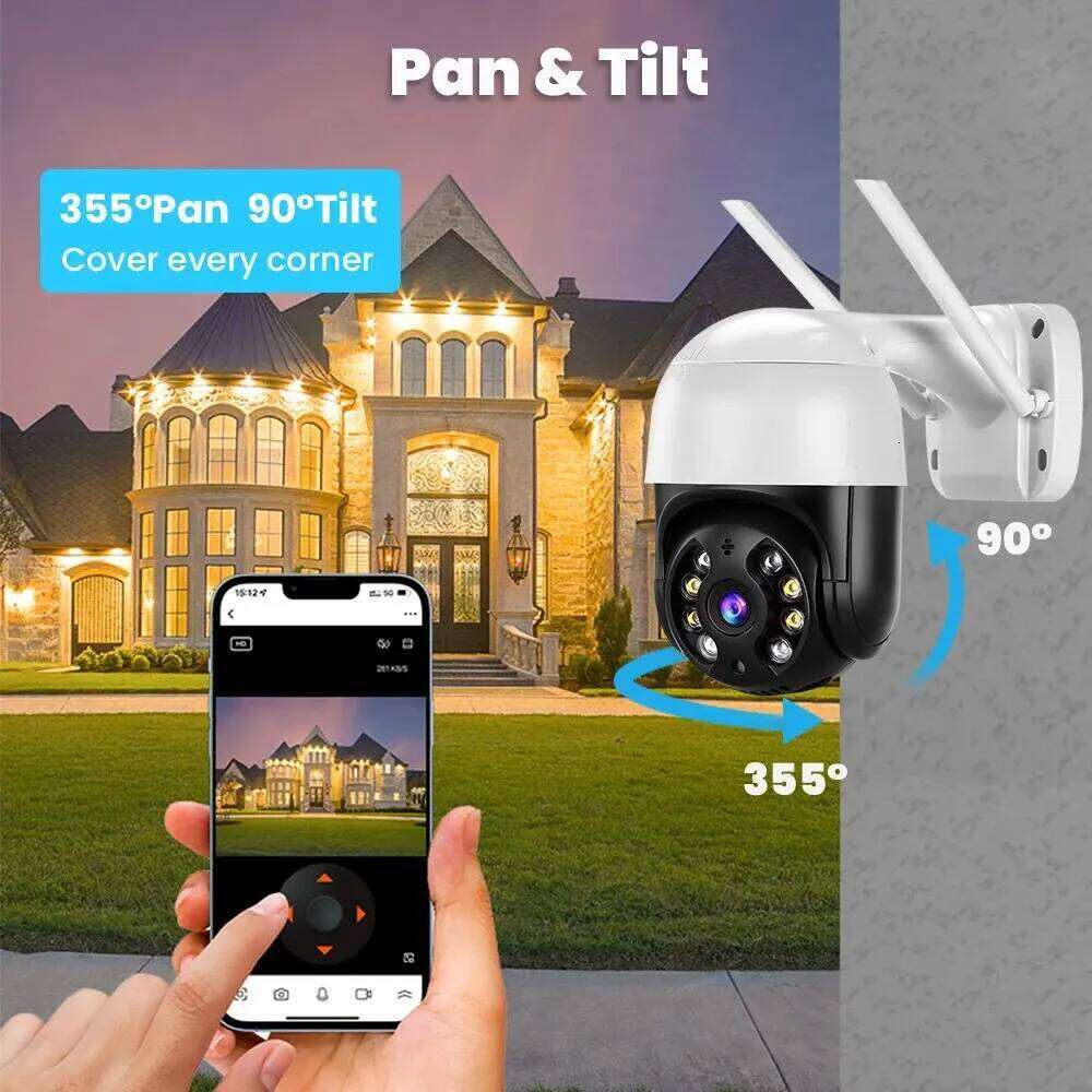 RDV 4K 8MP PTZ Wifi IP Outdoor 4X Digital Zoom AI Human Detect Wireless H.265 P2P Audio 1080P 5MP Security CCTV Camera 26W0306