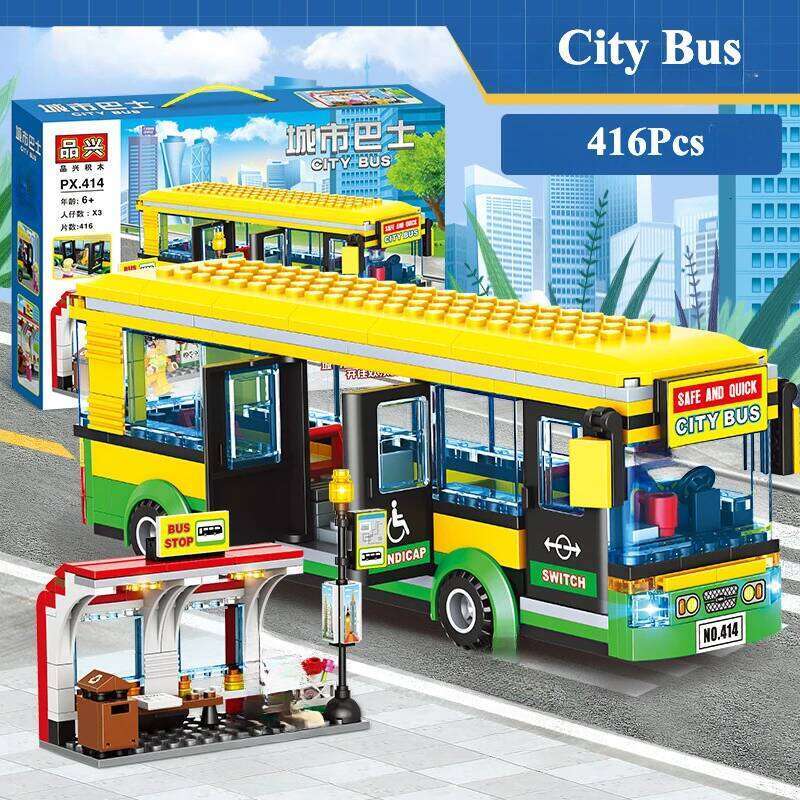 City Series Passenger Building Block Double Deckers Travel Bus Classic Creative Bricks DIY Model Toy for Kid Gifts Z260305