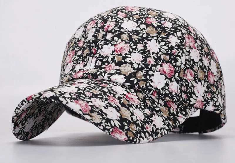 Sunscreen Baseball Rose Floral Print Cap For Women Casual Sport Caps Casual Fashion Dome Hats Golf Hat Beach Hat Drop Ship 2023 S260306