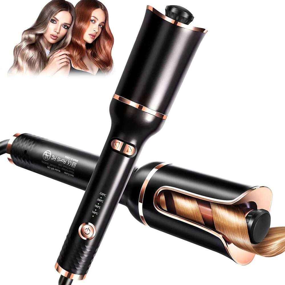 Automatic Curler Rotating Ceramic Iron Tongs Corrugation Curling Wand Waver Styler Tools Auto Hair Crimper 26Y0306